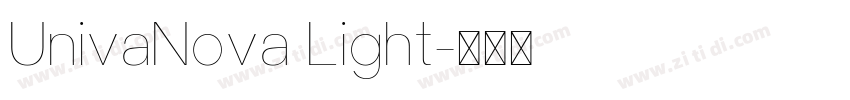 UnivaNova Light字体转换